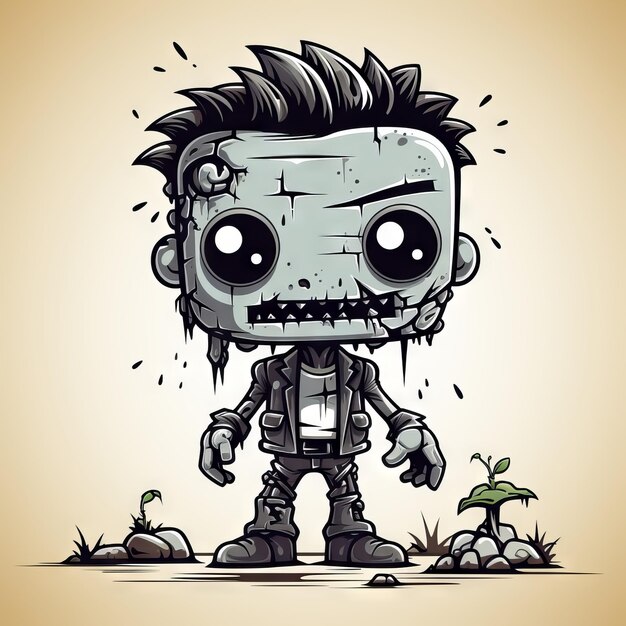 Zombie un disegno artistico illustrativo