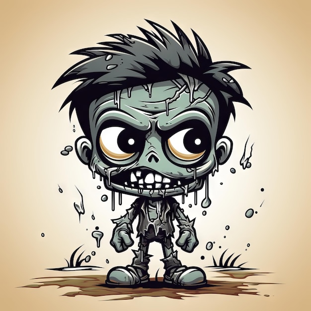 Zombie un disegno artistico illustrativo