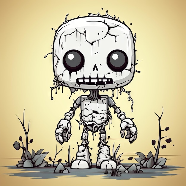 Zombie un disegno artistico illustrativo