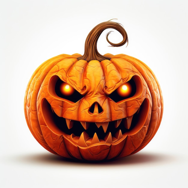 Zucca di Halloween con la faccia spaventosa