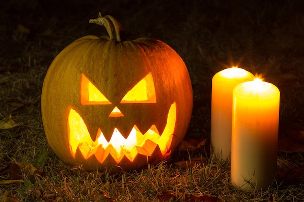 Zucca Di Halloween Di Notte