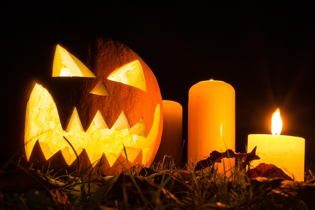 Zucca Di Halloween Di Notte