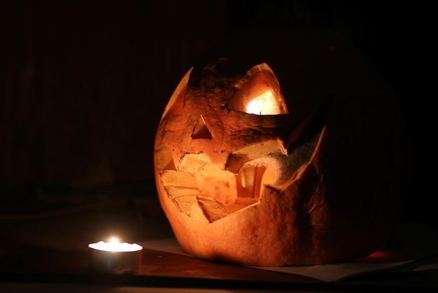 Zucca di Halloween scura