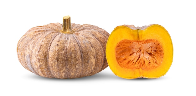 Zucca isolata su sfondo bianco