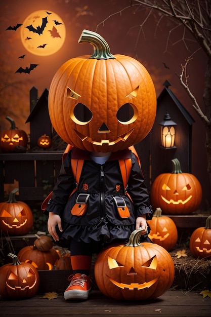 zucche di halloween per i bambini