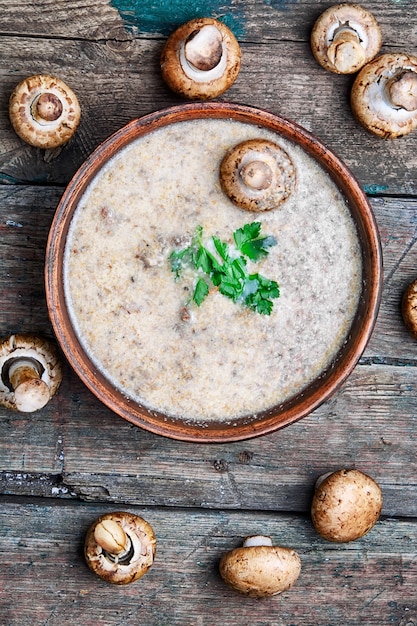 Zuppa di contadini con champignon