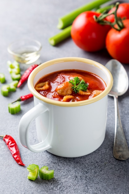 Zuppa di pomodoro fatta in casa