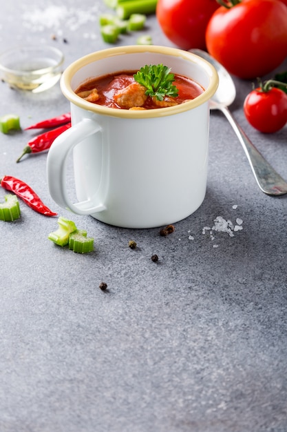 Zuppa di pomodoro fatta in casa