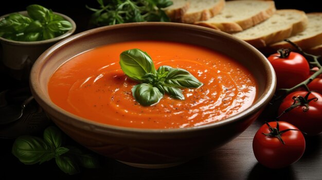 Zuppa di pomodoro fresca