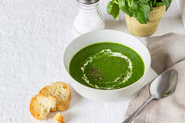 Zuppa di pomodoro spagnola gazpacho, zuppa verde,