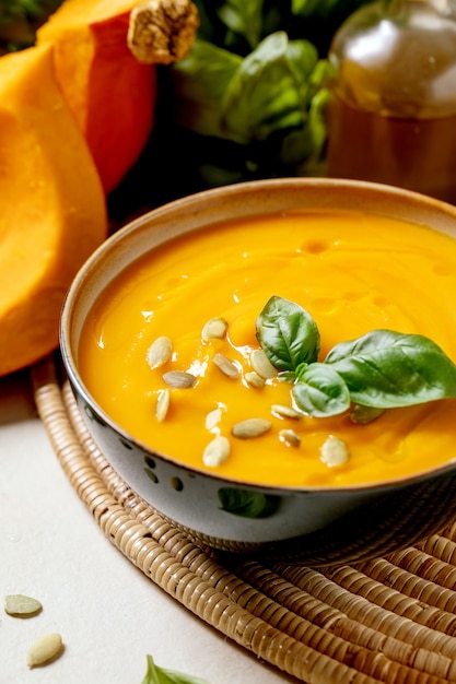 Zuppa di zucca o carote