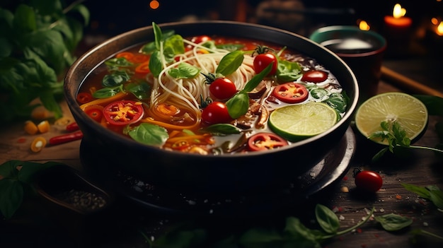 Zuppa vegana Pho Noodle vietnamiti Comfort