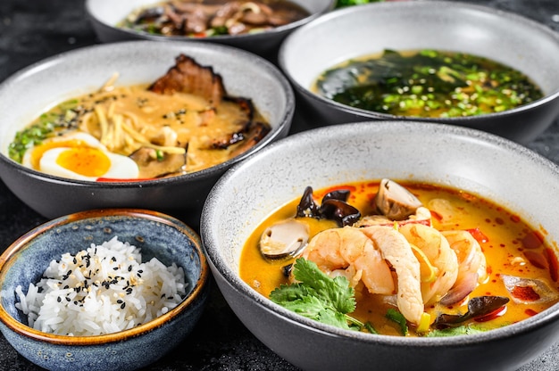 Zuppe asiatiche, Miso, Ramen, Tom Yam, Pho Bo