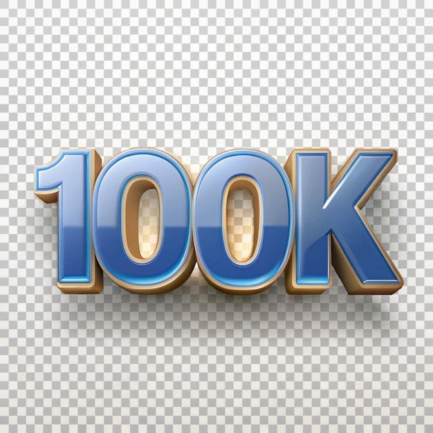 100K vector sticker on transparent background