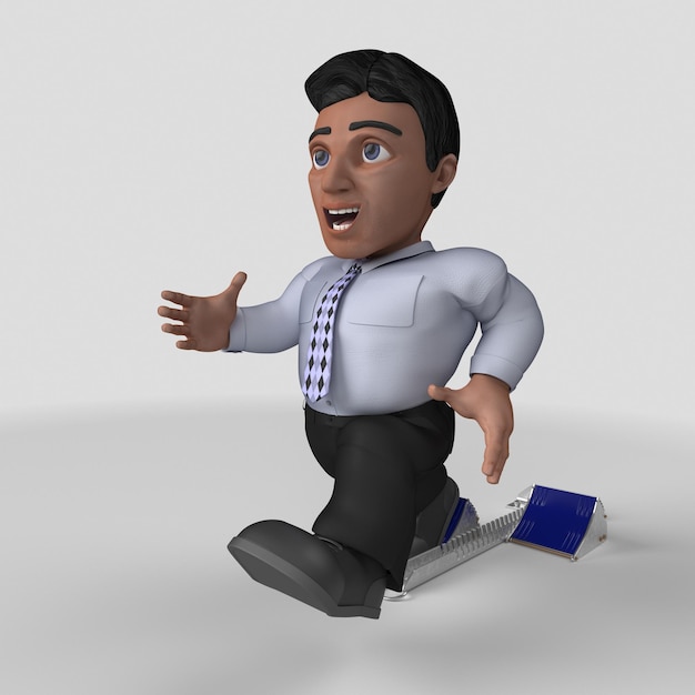 3D Cartoon Business Character