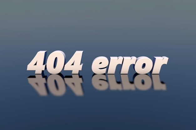 3D illustration Day of webmasters Connection error 404