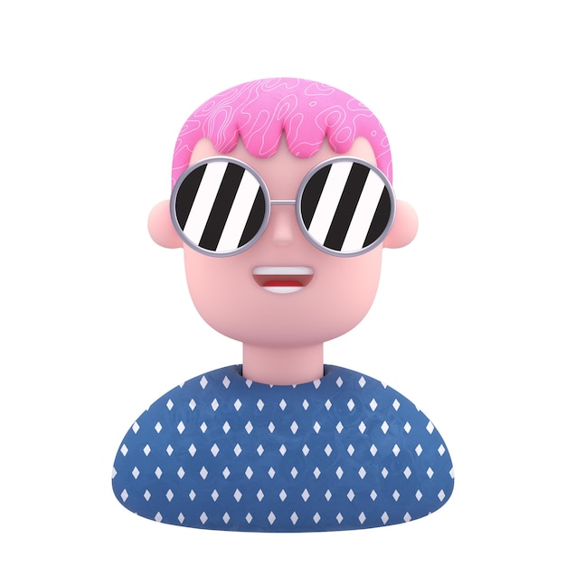 3d ilustración de avatar