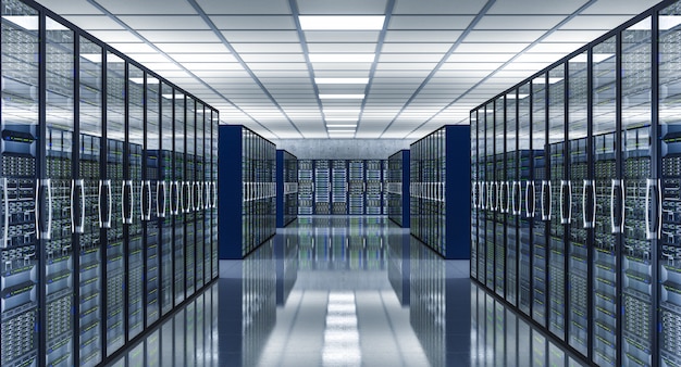 3d image of data center