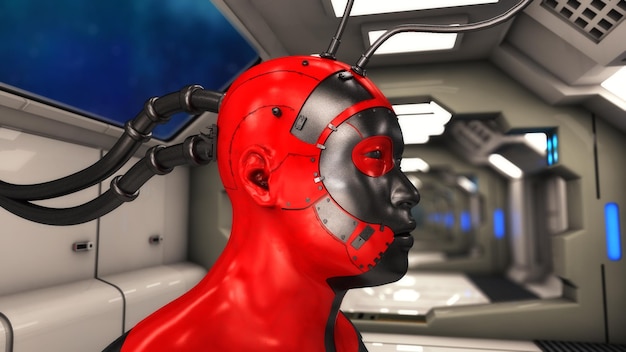 3d render cloning humanoid figure