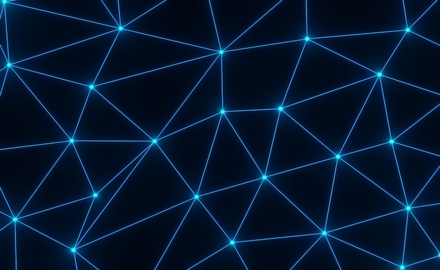 3d render of rgb neon light on darkness background. abstract laser lines show at night. ultraviolet spectrum beam scene for mock up and web banner.