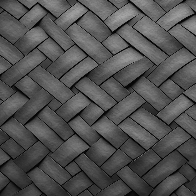 3d rendered top view of grey brick wall pattern
