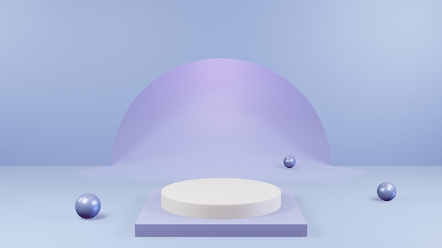 3d rendering abstract podium scene background product presentation mock up show cosmetic product stage pedestal or platform