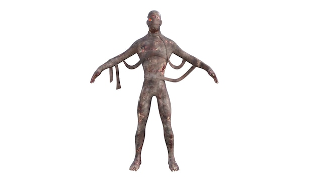 3d rendering of fun monkey