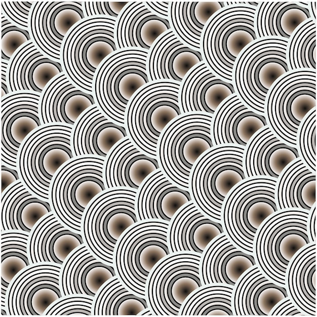 3d seamless colorful concentric circle pattern geometric multicolor circular wallpaper illustration