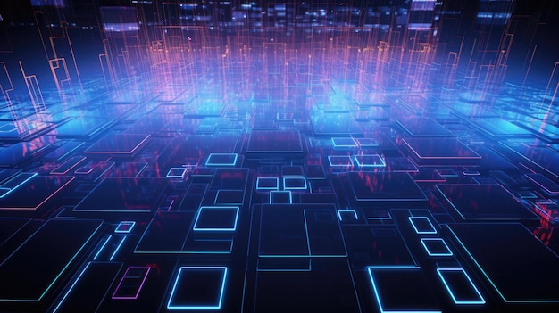 A 3d illustration of a maze with the letters on it