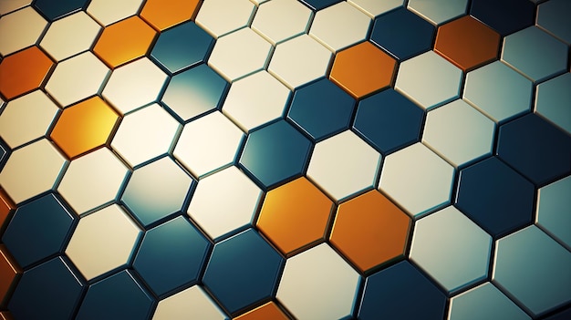 A background with hexagonal tiles arranged in a staggered formation