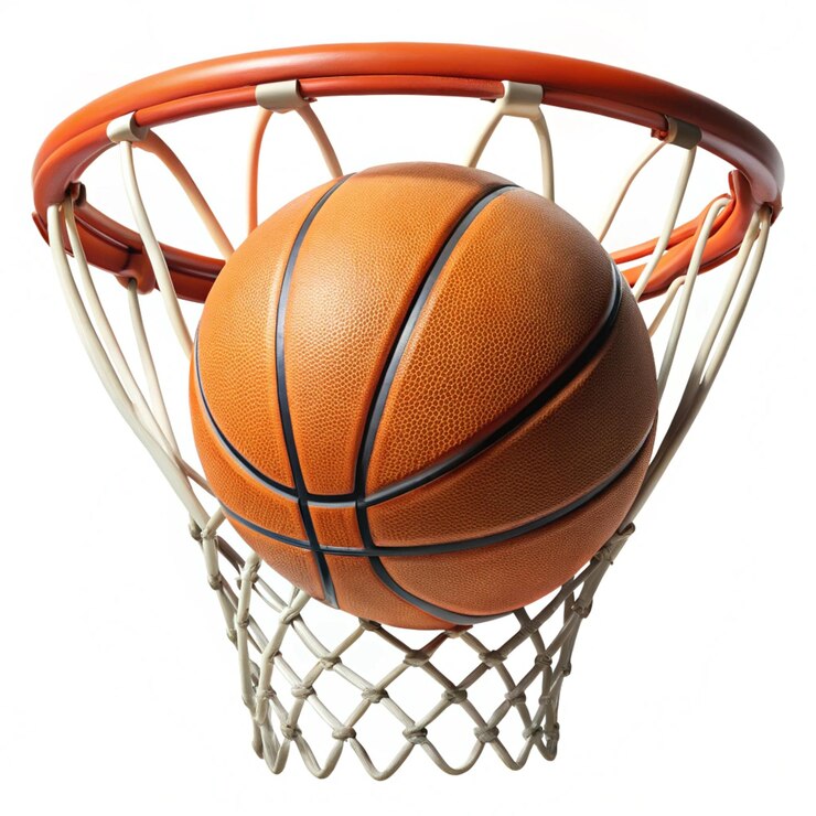 Fotografie a basketball hoop with a net that says  basketball