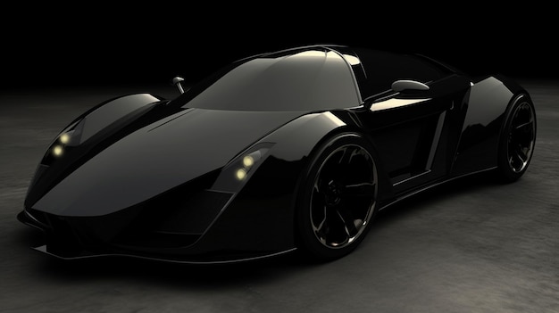 a black car with the word lamborghini on the front.