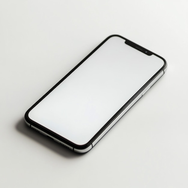 a black phone with a white screen that says quot the screen quot