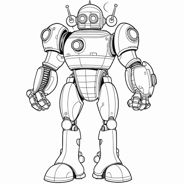 a cartoon robot with a helmet and a helmet on generative ai