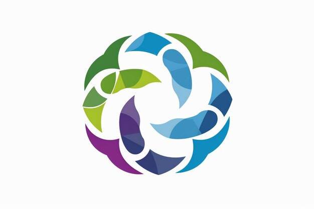 a colorful circle with the word peace in the middle