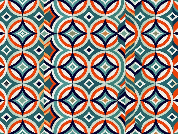 a colorful design with geometric shapes and squares