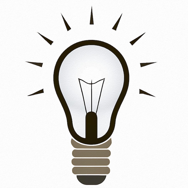 A light bulb with the word light on it