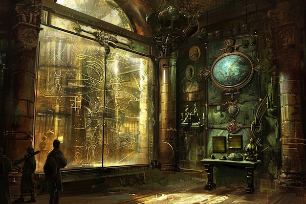 a man stands in front of a window that says quot god quot