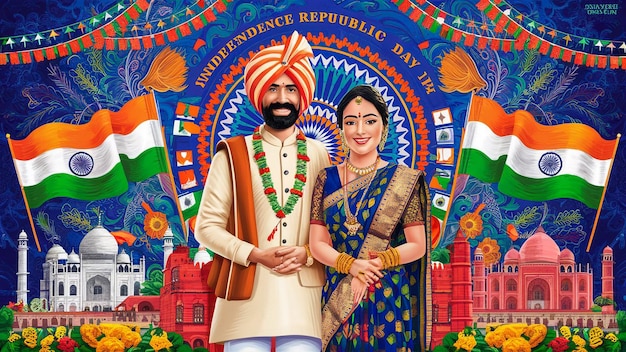 a poster of a couple in a foreign language that says  united states