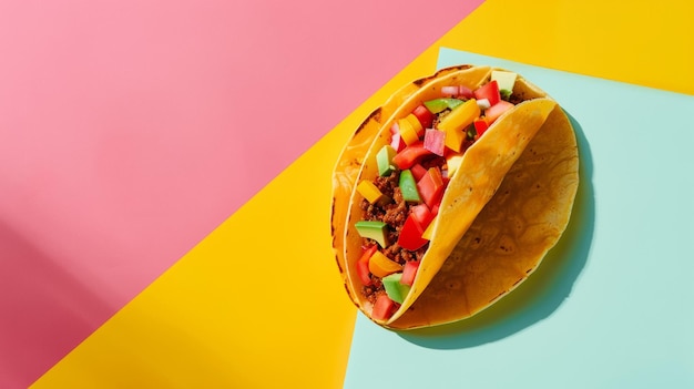 a taco that has candy and candy on it
