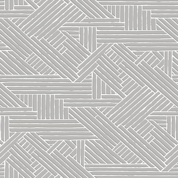 a white geometric pattern with a gray background