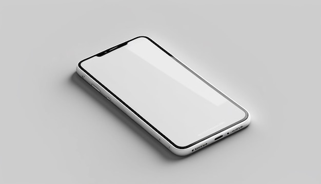 a white lg phone with a blank screen