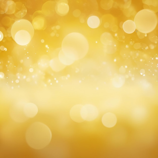 a yellow background with a blurred background of sparkling water droplets