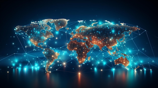 About Business concept Global Business and Networking Generative ai