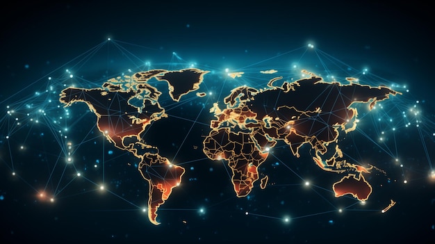 About Business concept Global Business and Networking Generative ai