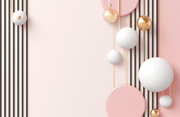 Abstract background with circles Pastel wallpaper