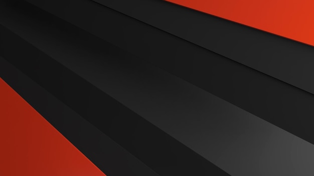 Abstract background with oblique lines balck and red colour for the background image3d rendering