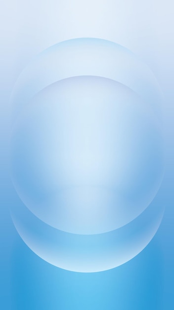 Abstract blue gradient spheres mobile wallpaper