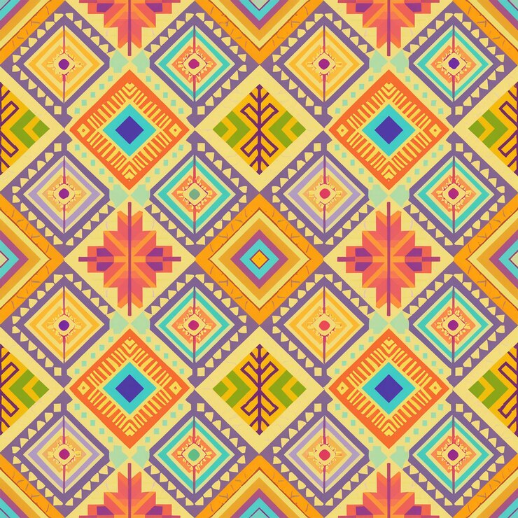 Fotografie abstract colorful ethnic pattern