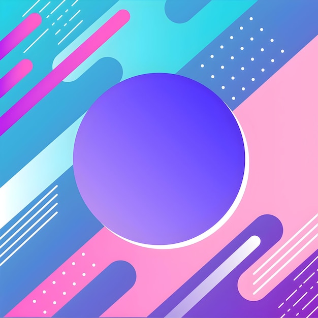 Abstract Colorful Geometric Shapes Background